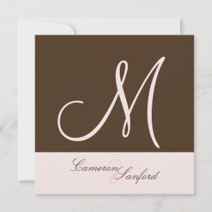 Faire-part de Mariage Personnalisés Monogramme