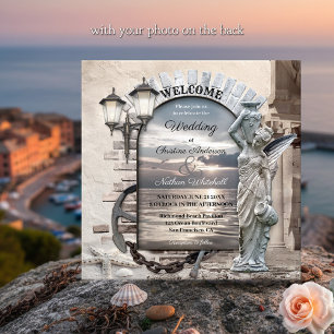 Faire-part de mariage photo classique italien naut