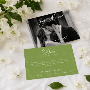 Faire-part de mariage photo classique pour jeunes