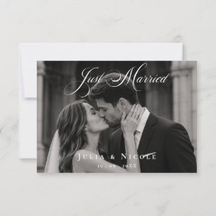 Faire-part de mariage photo classique pour jeunes