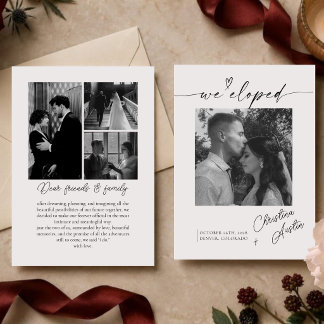 Faire-part de mariage photo de calligraphie modern