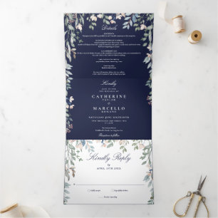Faire-part de mariage photo de fleurs sauvages ble