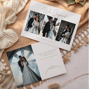 Faire-part de mariage photo de fuite vintage