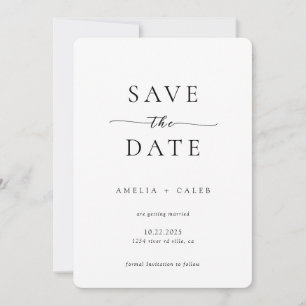Faire-Part de Mariage Photo Minimaliste Moderne