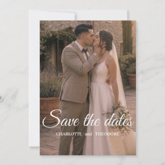 Faire-part de mariage photo moderne | Temp de mari
