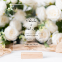 Faire-part de mariage photo monogrammé moderne