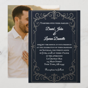 Faire-part de mariage photo Nuptial de la Marine