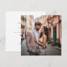 Faire-part de mariage photo personnalisée moderne