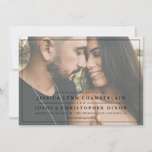 Faire-part de mariage photo simple