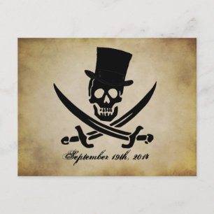 Faire-part de mariage pirate