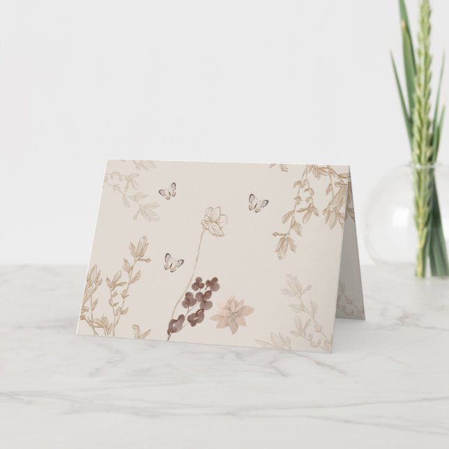 Faire-part de mariage pliée (Devant)