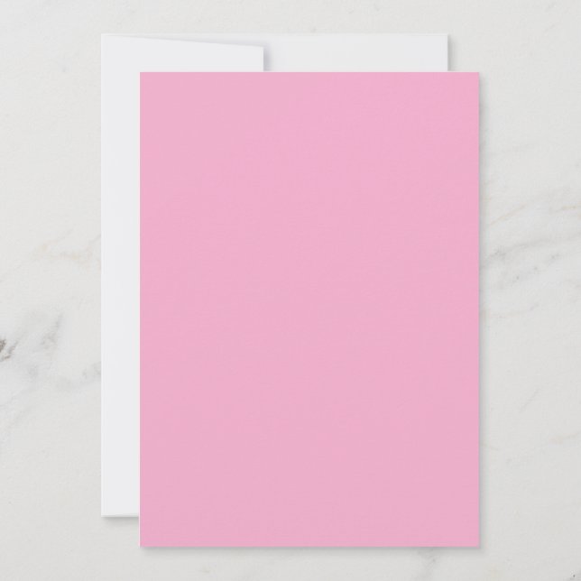 Faire-part de mariage point Polka rose (Dos)