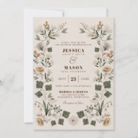 Faire-part de mariage populaire de Boho moderne