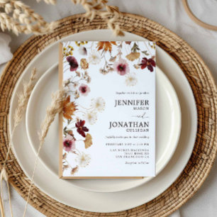 Faire-part de mariage pour un jardin de fleurs sau