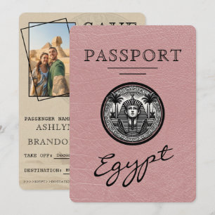 Faire-part de mariage pour un passeport égyptien R