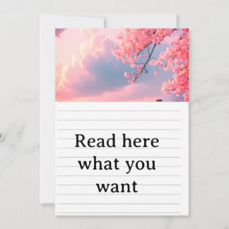 Faire-part de mariage printemps Cerisier en Fleurs