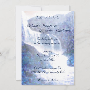 Faire-part de mariage Purple cascade