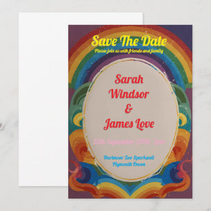 Faire-part de mariage Rainbow