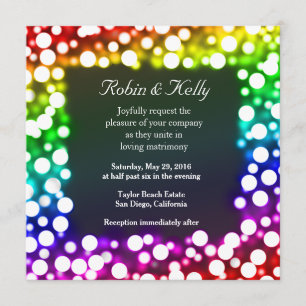 faire-part de mariage Rainbow