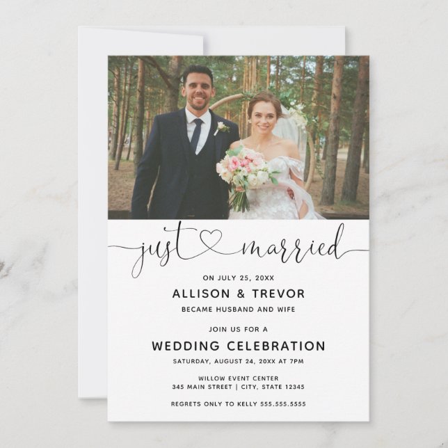 Faire-part de mariage Réception de mariage (Devant)