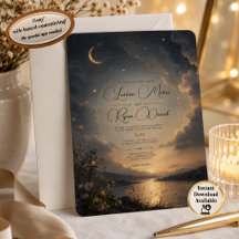 Faire-part de mariage Romance Céleste
