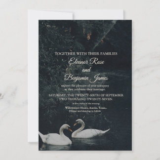 Faire-part de mariage romantique et lunatique avec