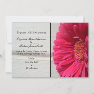 Faire-part de mariage rose