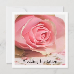 Faire-part de mariage Rose