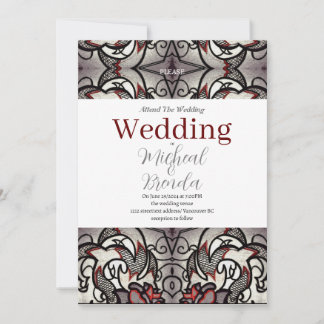 Faire-part de mariage Rose gothique