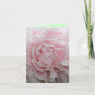 Faire-part de mariage rose Peony