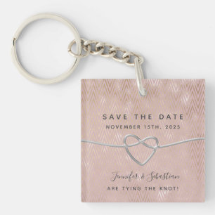 Faire-part de mariage rose pour annoncer la date