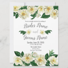 Faire-part de mariage, Roses de pays