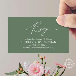 Faire-part de mariage RSVP, Rappel romantique mode