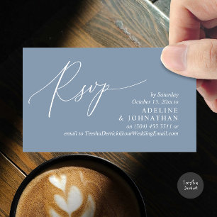 Faire-part de mariage RSVP, Rappel romantique mode