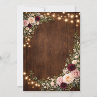 faire-part de mariage rustique