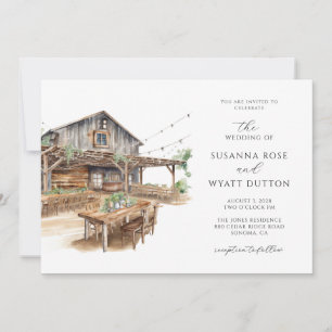 Faire-part de mariage rustique