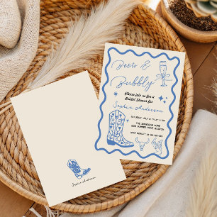 Faire-part de mariage rustique à l'aquarelle 'Boot