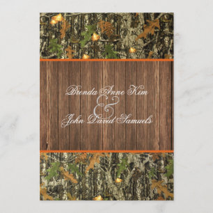 Faire-part de mariage rustique de Camo
