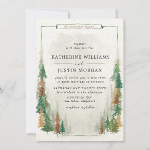 faire-part de mariage rustique et élégant de monta