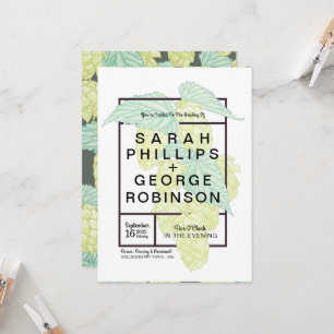 Faire-part de mariage Rustique Moderne Hops