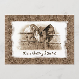 Faire-part de mariage rustique : Se marier : Cheva