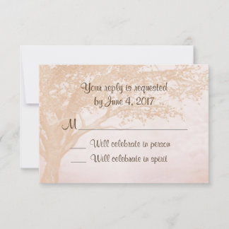 Faire-part de mariage rustique simple avec carte R