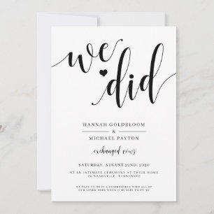 Faire-Part de Mariage Rustique We Did