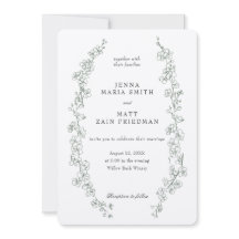 Faire-part de mariage Sage Dream
