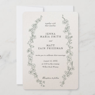 Faire-part de mariage Sage Dream
