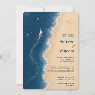 Faire-part de mariage Sail Away Sea-Sky