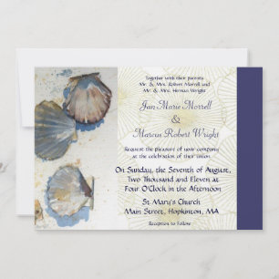 Faire-part de mariage Sea Shells