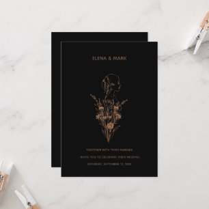 Faire-Part de Mariage Silhouette de Femme