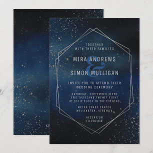 Faire-part de mariage Silver Galaxy