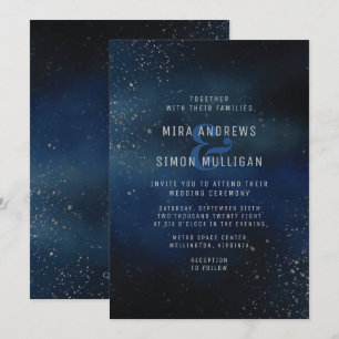Faire-part de mariage Silver Galaxy